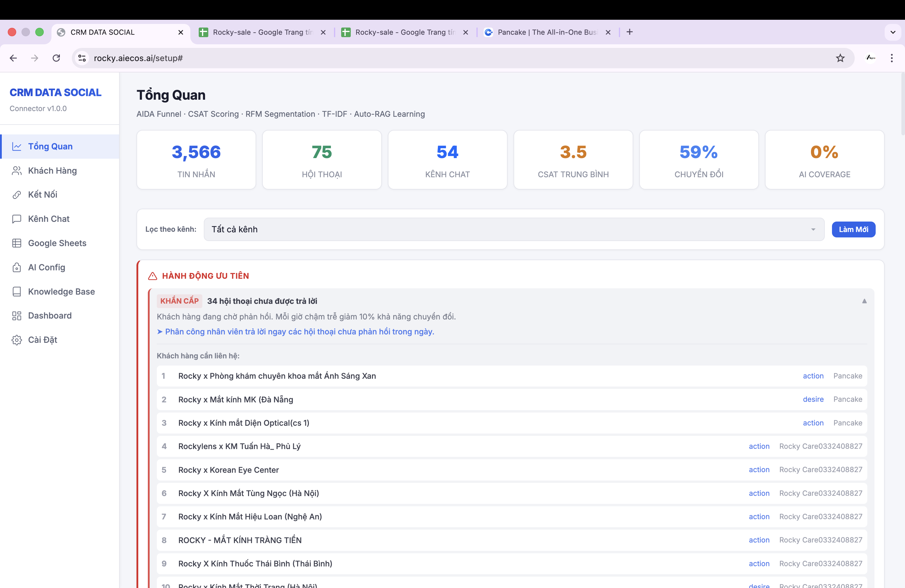 AI Báo Cáo Insights Khách Hàng từ dữ liệu CRM